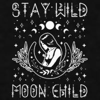 Stay Wild Moon Child Celestial Wiccan Witchy Boho Vibes Ladies PosiCharge Tri-Blend Wicking Tank