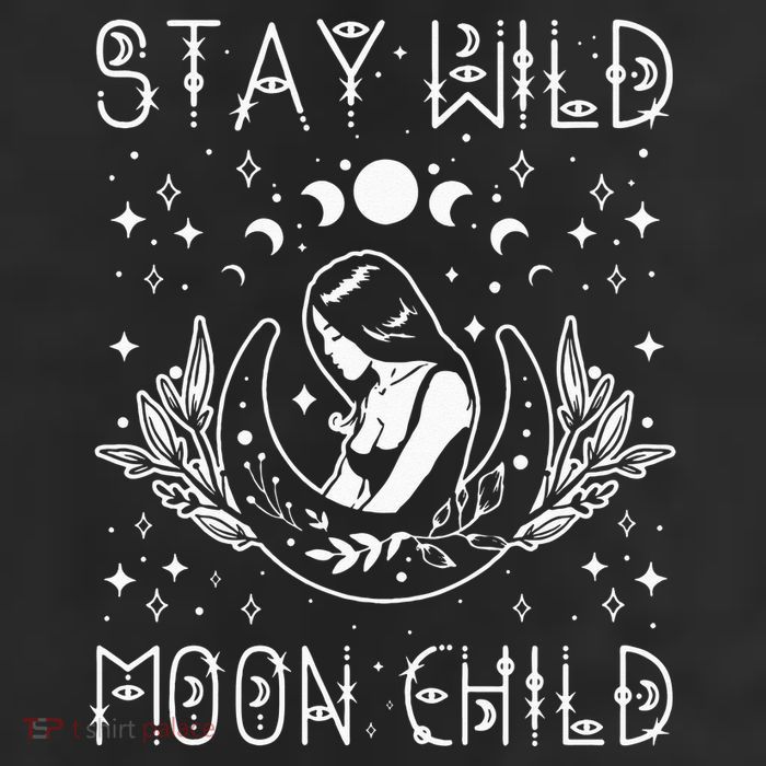 Stay Wild Moon Child Celestial Wiccan Witchy Boho Vibes Cool Comfort Performance Bucket Hat