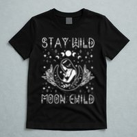 Stay Wild Moon Child Celestial Wiccan Witchy Boho Vibes T-Shirt