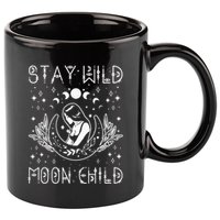 Stay Wild Moon Child Celestial Wiccan Witchy Boho Vibes 11oz C Handle Ceramic Mug