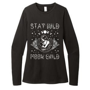 Stay Wild Moon Child Celestial Wiccan Witchy Boho Vibes Womens CVC Long Sleeve Shirt