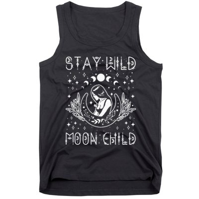 Stay Wild Moon Child Celestial Wiccan Witchy Boho Vibes Tank Top