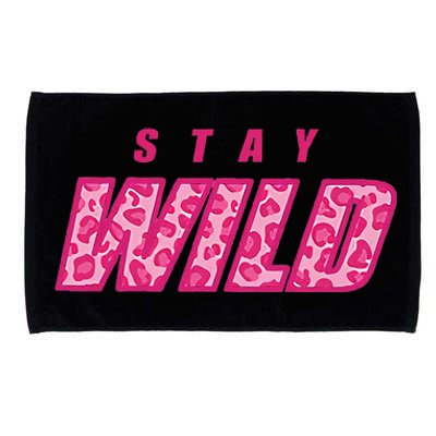 Stay Wild Merch Pink Microfiber Hand Towel