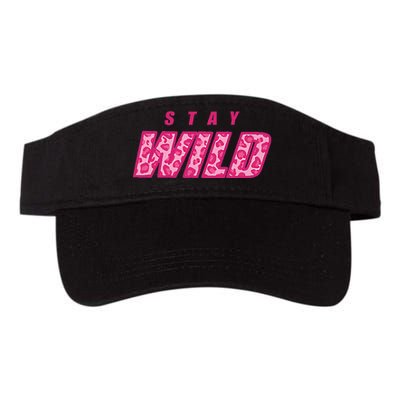 Stay Wild Merch Pink Valucap Bio-Washed Visor