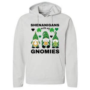 Shenanigans With My Gnomies St.Patrick Day Cute Gift Performance Fleece Hoodie