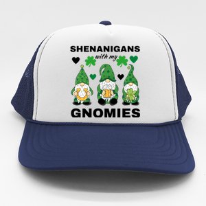 Shenanigans With My Gnomies St.Patrick Day Cute Gift Trucker Hat