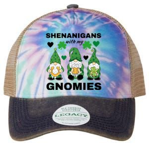 Shenanigans With My Gnomies St.Patrick Day Cute Gift Legacy Tie Dye Trucker Hat