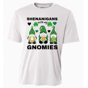 Shenanigans With My Gnomies St.Patrick Day Cute Gift Cooling Performance Crew T-Shirt