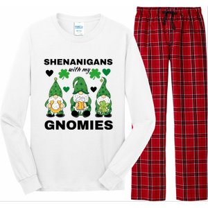 Shenanigans With My Gnomies St.Patrick Day Cute Gift Long Sleeve Pajama Set