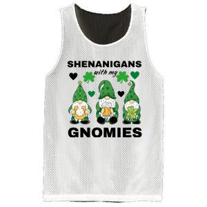 Shenanigans With My Gnomies St.Patrick Day Cute Gift Mesh Reversible Basketball Jersey Tank