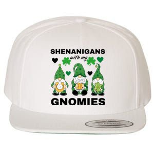 Shenanigans With My Gnomies St.Patrick Day Cute Gift Wool Snapback Cap