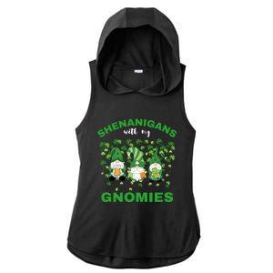 Shenanigans With My Gnomies St.Patrick Day Cute Gift Ladies PosiCharge Tri-Blend Wicking Draft Hoodie Tank