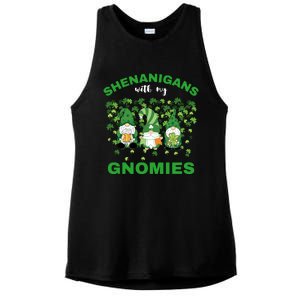 Shenanigans With My Gnomies St.Patrick Day Cute Gift Ladies PosiCharge Tri-Blend Wicking Tank