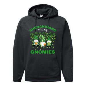 Shenanigans With My Gnomies St.Patrick Day Cute Gift Performance Fleece Hoodie