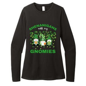 Shenanigans With My Gnomies St.Patrick Day Cute Gift Womens CVC Long Sleeve Shirt