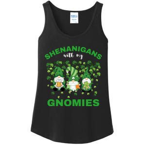 Shenanigans With My Gnomies St.Patrick Day Cute Gift Ladies Essential Tank