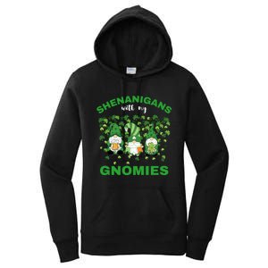 Shenanigans With My Gnomies St.Patrick Day Cute Gift Women's Pullover Hoodie