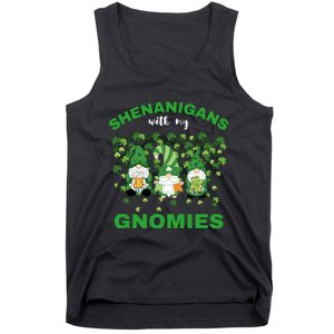 Shenanigans With My Gnomies St.Patrick Day Cute Gift Tank Top