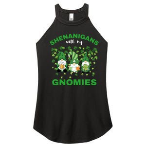 Shenanigans With My Gnomies St.Patrick Day Cute Gift Women's Perfect Tri Rocker Tank