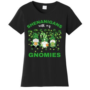 Shenanigans With My Gnomies St.Patrick Day Cute Gift Women's T-Shirt