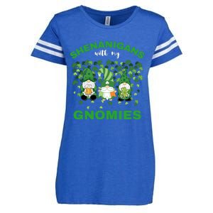 Shenanigans With My Gnomies St.Patrick Day Cute Gift Enza Ladies Jersey Football T-Shirt