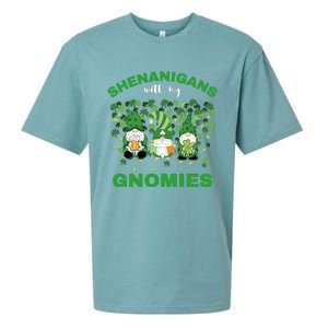 Shenanigans With My Gnomies St.Patrick Day Cute Gift Sueded Cloud Jersey T-Shirt