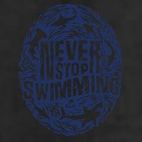 Shark Week: Never Stop Swimming Gift 7 Panel Mesh Trucker Snapback Hat
