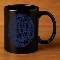Shark Week: Never Stop Swimming Gift 11oz C Handle Ceramic Mug