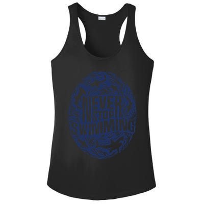 Shark Week: Never Stop Swimming Gift Ladies PosiCharge Competitor Racerback Tank