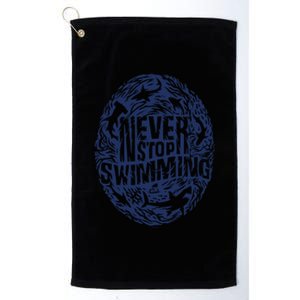 Shark Week: Never Stop Swimming Gift Platinum Collection Golf Towel