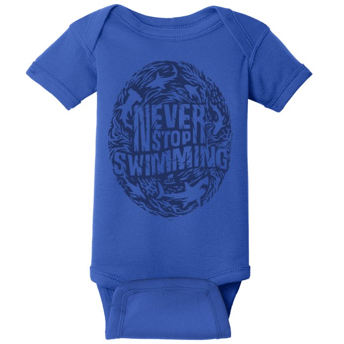 Shark Week: Never Stop Swimming Gift Baby Bodysuit