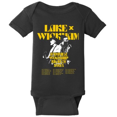 Summer Worship Nights Black 24 Baby Bodysuit