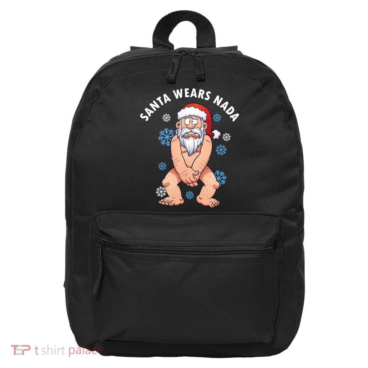 Santa Wears Nada Funny Christmas 16 in Basic Backpack