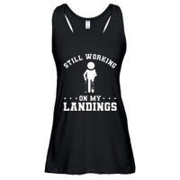 Still Working On My Landings Broken Leg Injury Recovery Ladies Essential Flowy Tank