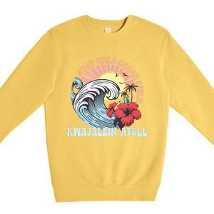 Stay Wild Ocean Child Kwajalein Atoll Premium Crewneck Sweatshirt