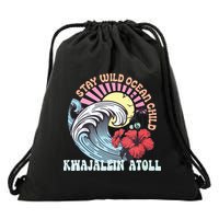 Stay Wild Ocean Child Kwajalein Atoll Drawstring Bag