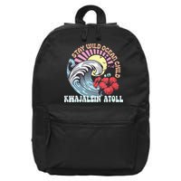 Stay Wild Ocean Child Kwajalein Atoll 16 in Basic Backpack