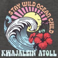 Stay Wild Ocean Child Kwajalein Atoll Vector Backpack