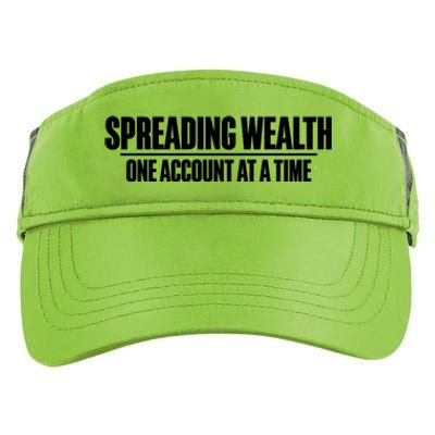 Spreading Wealth One Account At A Time Banker Gift Adult Drive Performance Visor