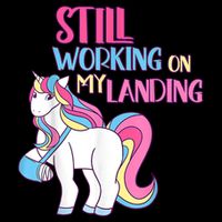 Still Working On My Landing Injury Broken Arm Cute Unicorn Drawstring Bag