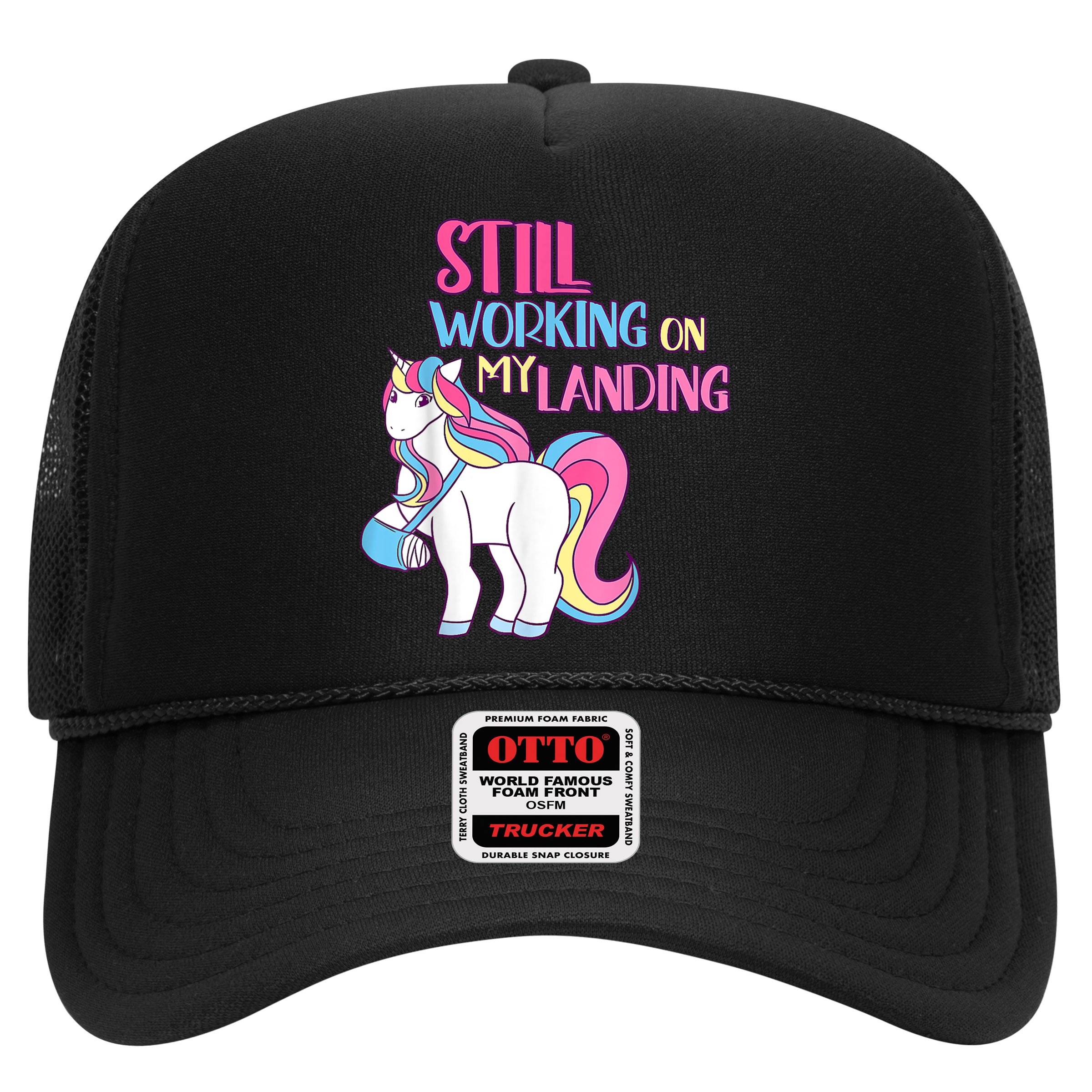 Still Working On My Landing Injury Broken Arm Cute Unicorn Hat