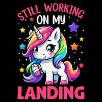 Still Working On My Landing Injury Broken Arm Cute Unicorn City Backpack