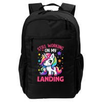 Still Working On My Landing Injury Broken Arm Cute Unicorn Backpack