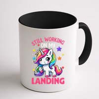 Still Working On My Landing Injury Broken Arm Cute Unicorn Mug