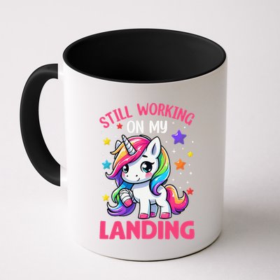 Still Working On My Landing Injury Broken Arm Cute Unicorn Mug