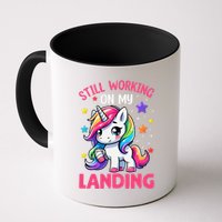 Still Working On My Landing Injury Broken Arm Cute Unicorn Mug