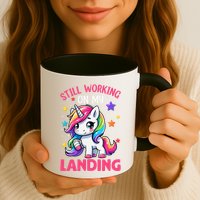 Still Working On My Landing Injury Broken Arm Cute Unicorn Mug