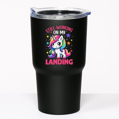 Still Working On My Landing Injury Broken Arm Cute Unicorn Tumbler