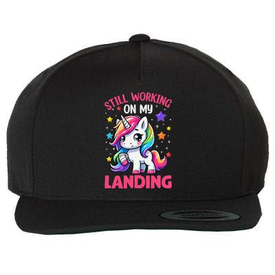 Still Working On My Landing Injury Broken Arm Cute Unicorn Wool Snapback Cap