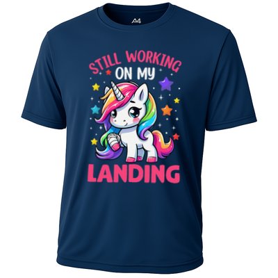 Still Working On My Landing Injury Broken Arm Cute Unicorn Performance Shirt